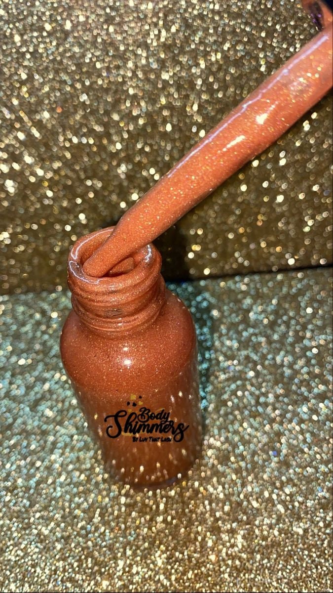 Sugar & Spice-Bronze Glitter Body Shimmer Oil, Body Glitter – Luv That Lash